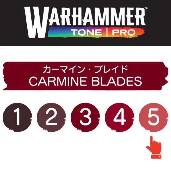 画像2: 【10月24日発売予定：予約】[ウォーハンマーカラー：TonePRO] 【5】カーマイン・ブレイド (2)