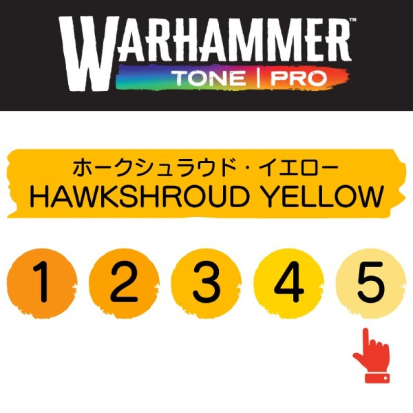 画像2: 【10月24日発売予定：予約】[ウォーハンマーカラー：TonePRO] 【5】ホークシュラウド・イエロー (2)