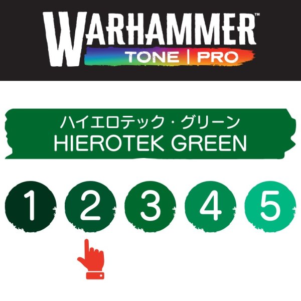画像2: 【10月24日発売予定：予約】[ウォーハンマーカラー：TonePRO] 【2】ハイエロテック・グリーン (2)