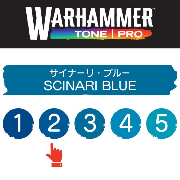 画像2: 【10月24日発売予定：予約】[ウォーハンマーカラー：TonePRO] 【2】サイナーリ・ブルー (2)
