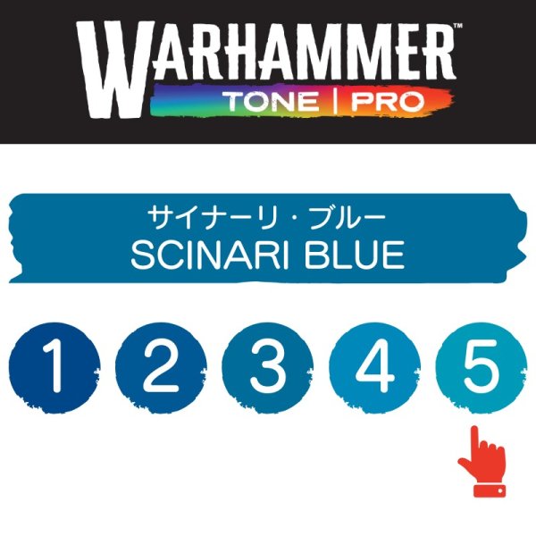 画像2: 【10月24日発売予定：予約】[ウォーハンマーカラー：TonePRO] 【5】サイナーリ・ブルー (2)