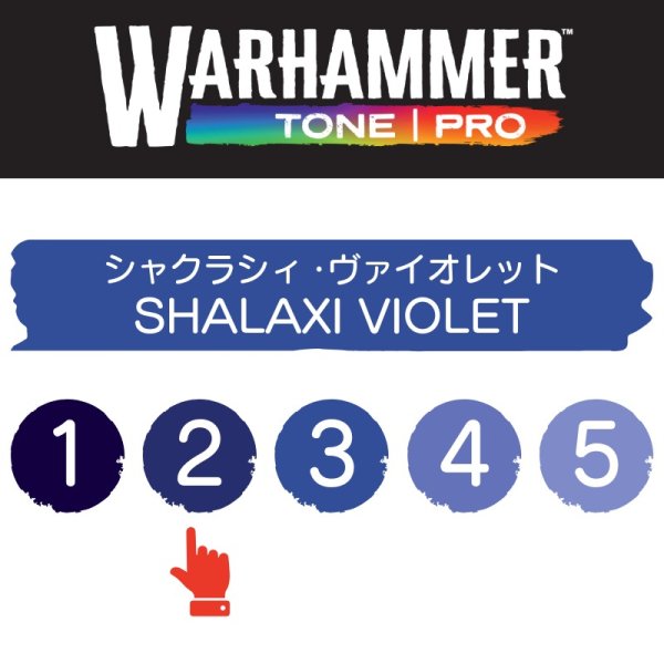画像2: 【10月24日発売予定：予約】[ウォーハンマーカラー：TonePRO] 【2】シャクラシィ・ヴァイオレット (2)