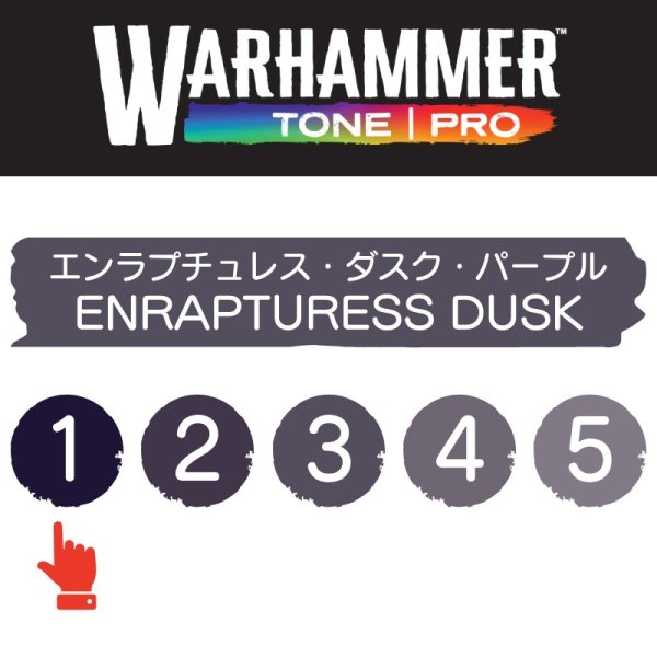 画像2: 【10月24日発売予定：予約】[ウォーハンマーカラー：TonePRO] 【1】エンラプチュレス・ダスク・パープル (2)