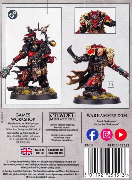 画像2: [ケイオス・スペースマリーン] レッドコルセア・リーヴキャプテン (2)