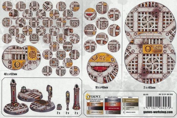 画像2: [シタデル：ベース：40,000] セクター・メカニカス： 32mm, 40mm ＆ 65mm ラウンドベース (2)