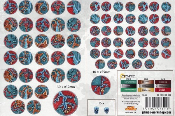 画像2: [シタデル：ベース：AGE OF SIGMAR] シャッタード・ドミニオン 25mm ＆ 32mm ラウンドベース (2)