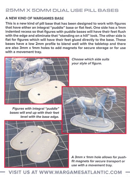 画像2: [ベース] WARGAME ATLANTIC：25mm×50mmデュアル・ユーズ・ピル・ベース (2)