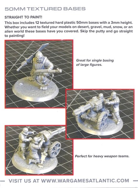 画像2: [ベース] WARGAME ATLANTIC：50mmテクスチャード・ベース (2)