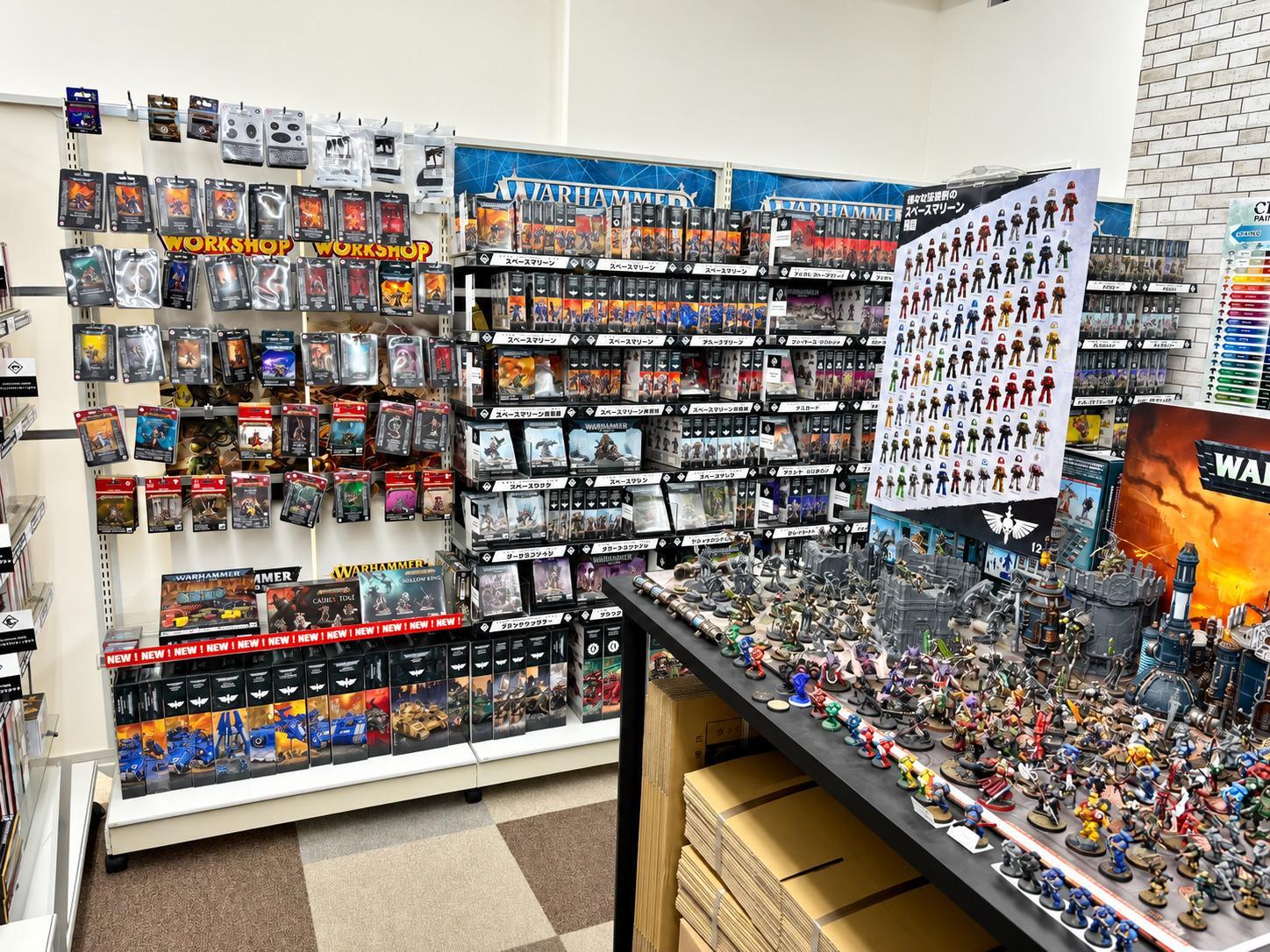 ウォーハンマーのミニチュア展示